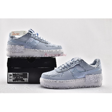 Nike Wmns Air Force 1 Shadow Hydrogen Blue CV3020-400 Hydrogen Blue/White/Hydrogen Blue Mens Womens Shoes