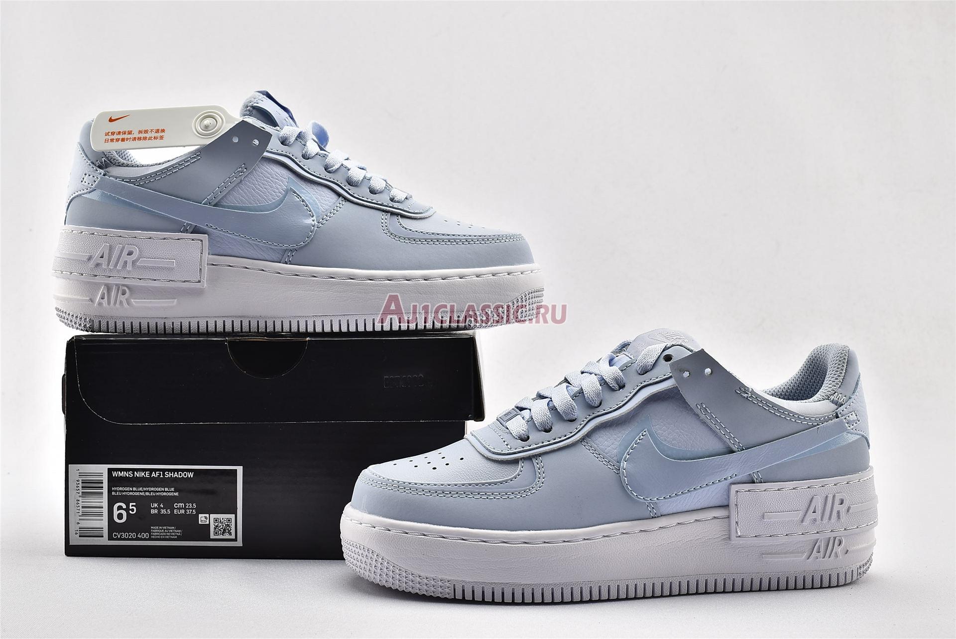 New Nike Wmns Air Force 1 Shadow "Hydrogen Blue" CV3020-400 Shoes