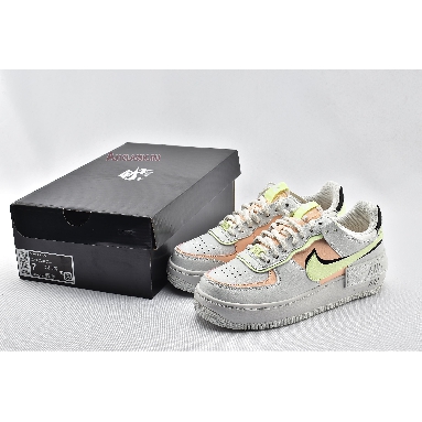 Nike Wmns Air Force 1 Shadow White Crimson Tint CI0919-107 Summit White/Black/Barely Volt/Crimson Tint Mens Womens Shoes