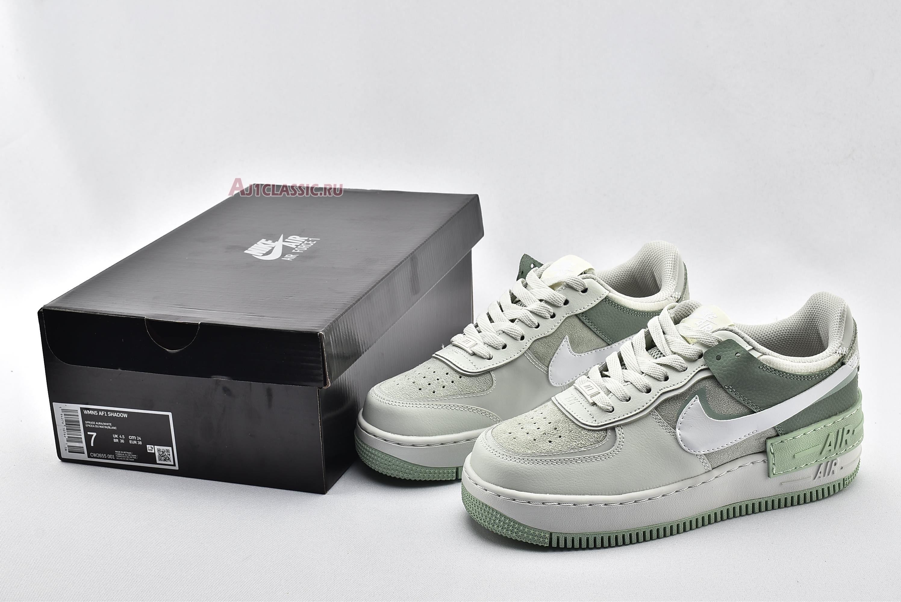 New Nike Wmns Air Force 1 Shadow "Spruce Aura" CW2655-001 Shoes