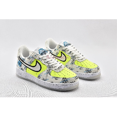 Nike Air Force 1 Low Worldwide Pack DA1343-117 White/White-Volt-Blue Fury Mens Womens Shoes