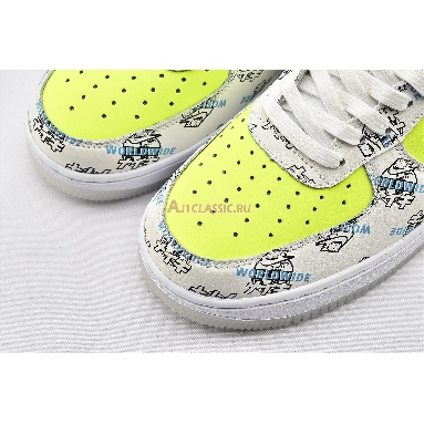 Nike Air Force 1 Low Worldwide Pack DA1343-117 White/White-Volt-Blue Fury Mens Womens Shoes