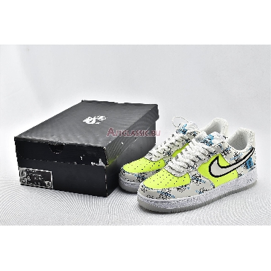 Nike Air Force 1 Low Worldwide Pack DA1343-117 White/White-Volt-Blue Fury Mens Womens Shoes