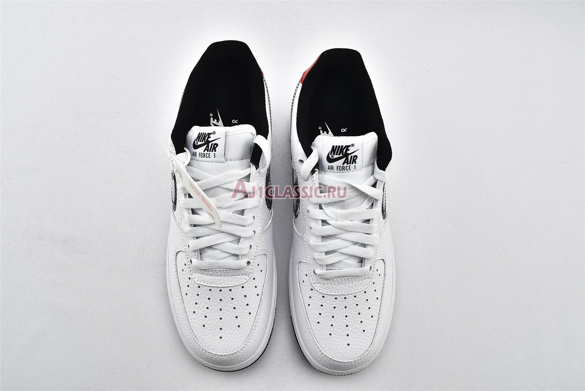 New Nike Air Force 1 Low "Brushstroke Swoosh - White" DA4657-100 Shoes