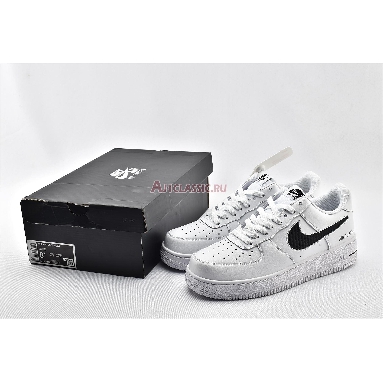 Nike Air Force 1 Low With Cut-Out  CZ7377-100 White/Black Mens Womens Shoes