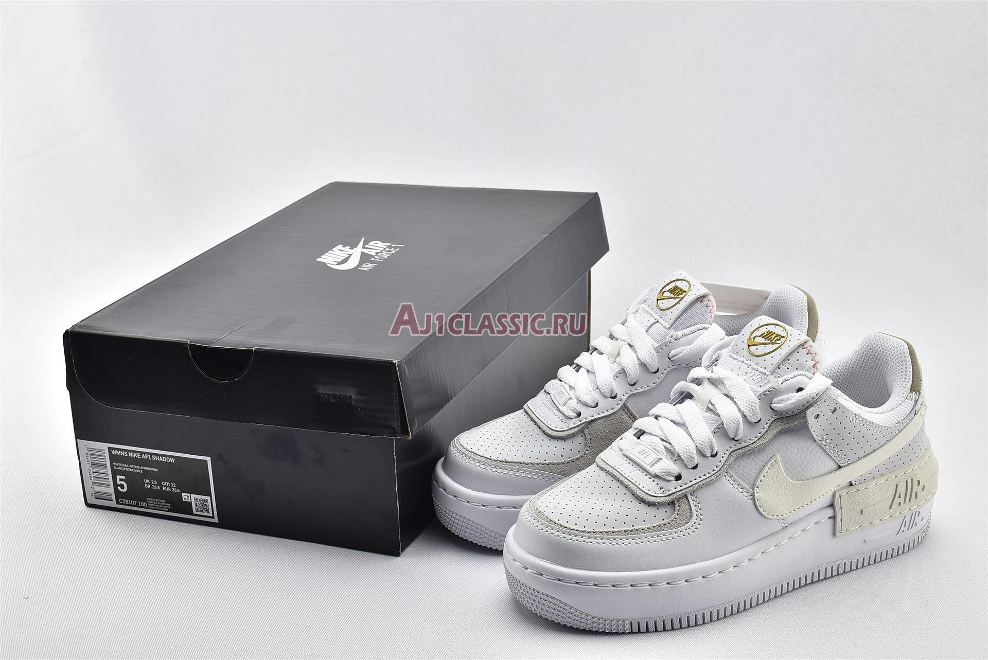 New Nike Wmns Air Force 1 Shadow "White Atomic Pink" CZ8107-100 Shoes