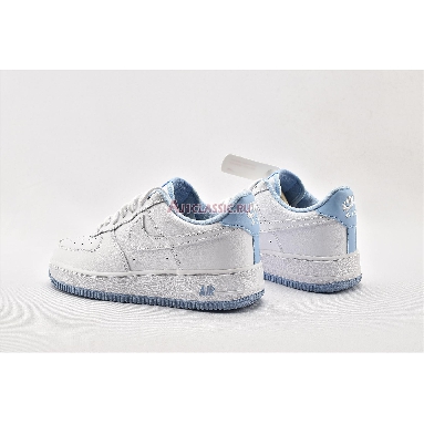 Nike Air Force 1 GS White Hydrogen Blue CD6915-103 White/White/Hydrogen Blue Mens Womens Shoes