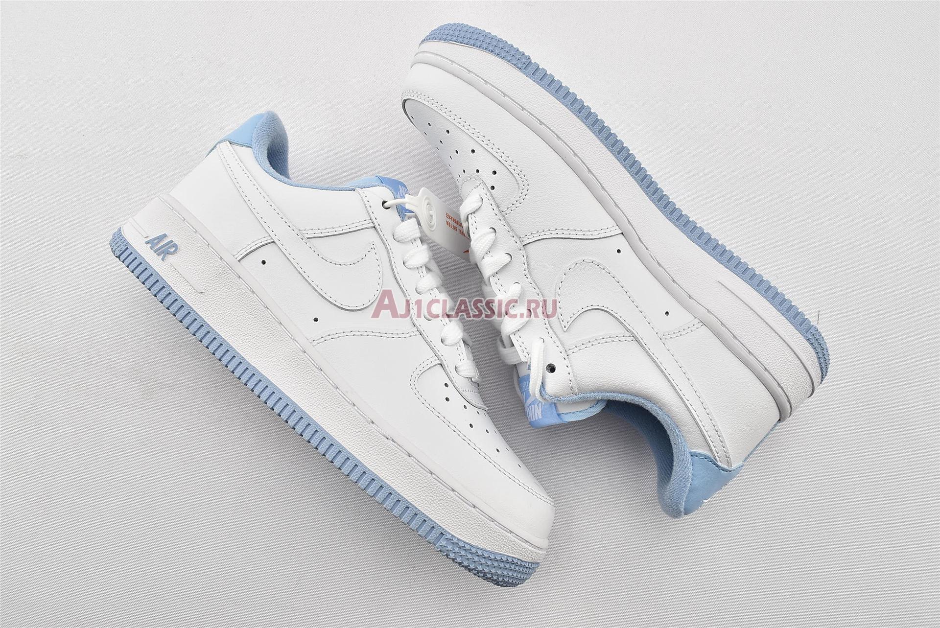 New Nike Air Force 1 GS "White Hydrogen Blue" CD6915-103 Shoes