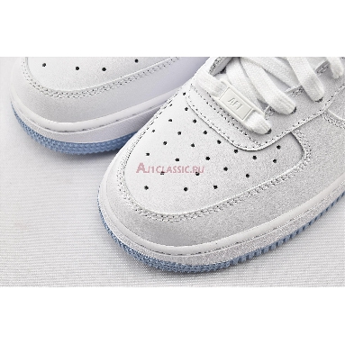 Nike Air Force 1 GS White Hydrogen Blue CD6915-103 White/White/Hydrogen Blue Mens Womens Shoes