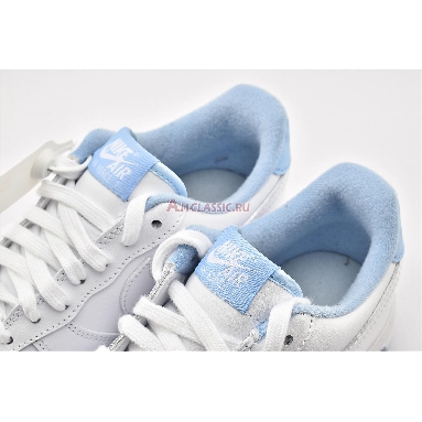 Nike Air Force 1 GS White Hydrogen Blue CD6915-103 White/White/Hydrogen Blue Mens Womens Shoes