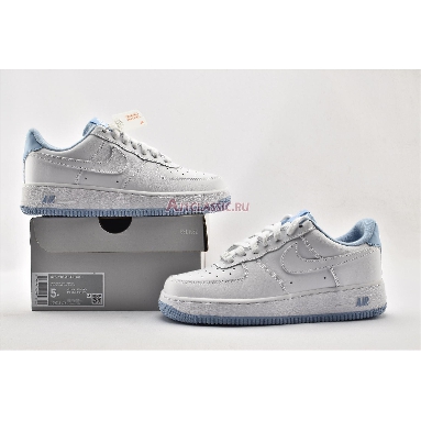 Nike Air Force 1 GS White Hydrogen Blue CD6915-103 White/White/Hydrogen Blue Sneakers