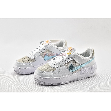 Nike Wmns Air Force 1 Shadow White Glacier Ice DA4286-100 White/Vast Grey/University Gold/Glacier Ice Mens Womens Shoes