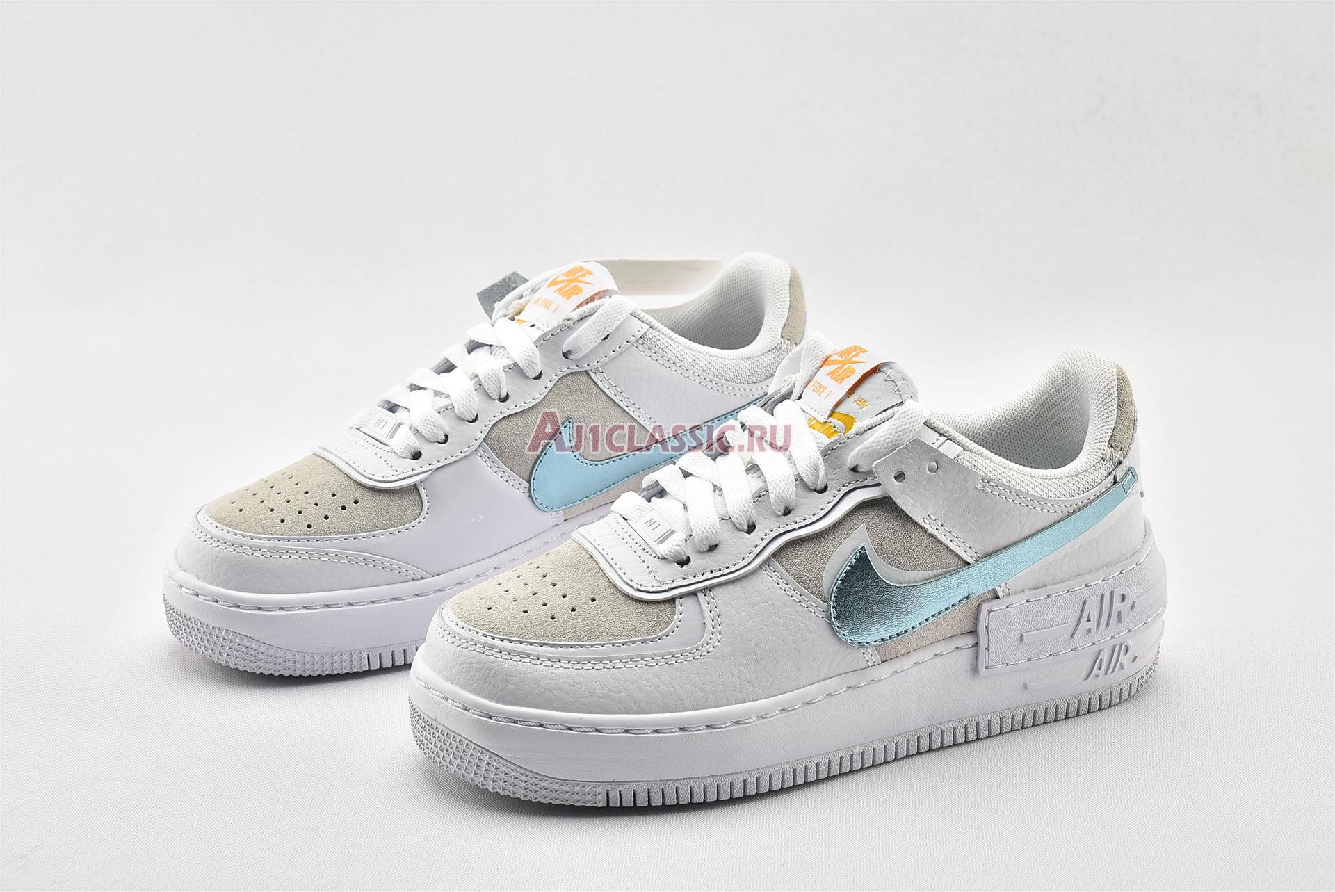 New Nike Wmns Air Force 1 Shadow "White Glacier Ice" DA4286-100 Shoes