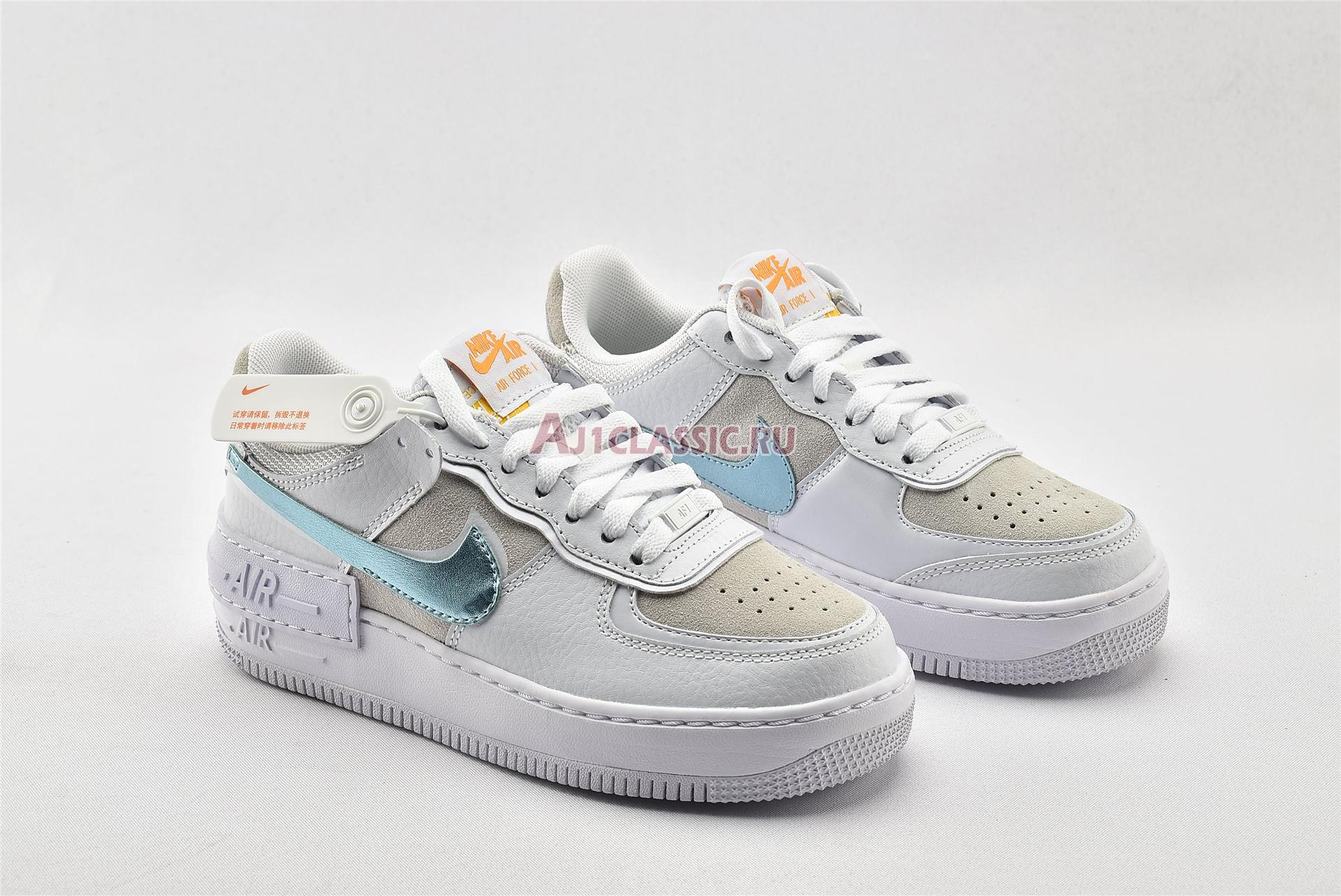 New Nike Wmns Air Force 1 Shadow "White Glacier Ice" DA4286-100 Shoes