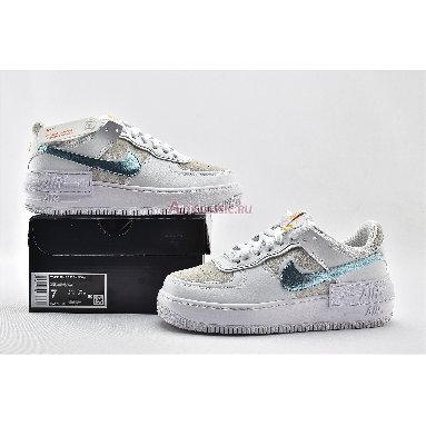 Nike Wmns Air Force 1 Shadow White Glacier Ice DA4286-100 White/Vast Grey/University Gold/Glacier Ice Mens Womens Shoes