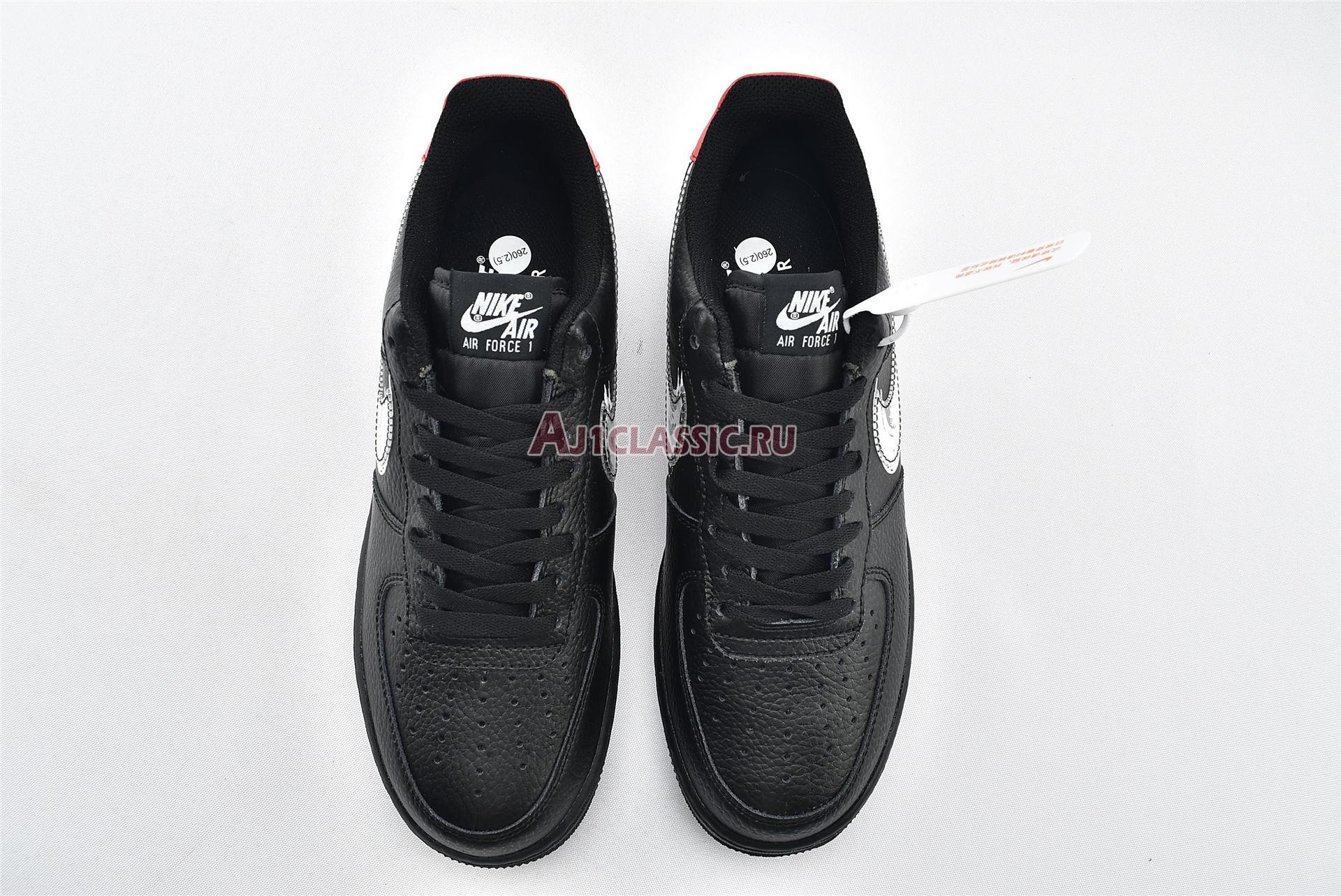 New Nike Air Force 1 Low "Brushstroke Swoosh - Black" DA4657-001 Shoes