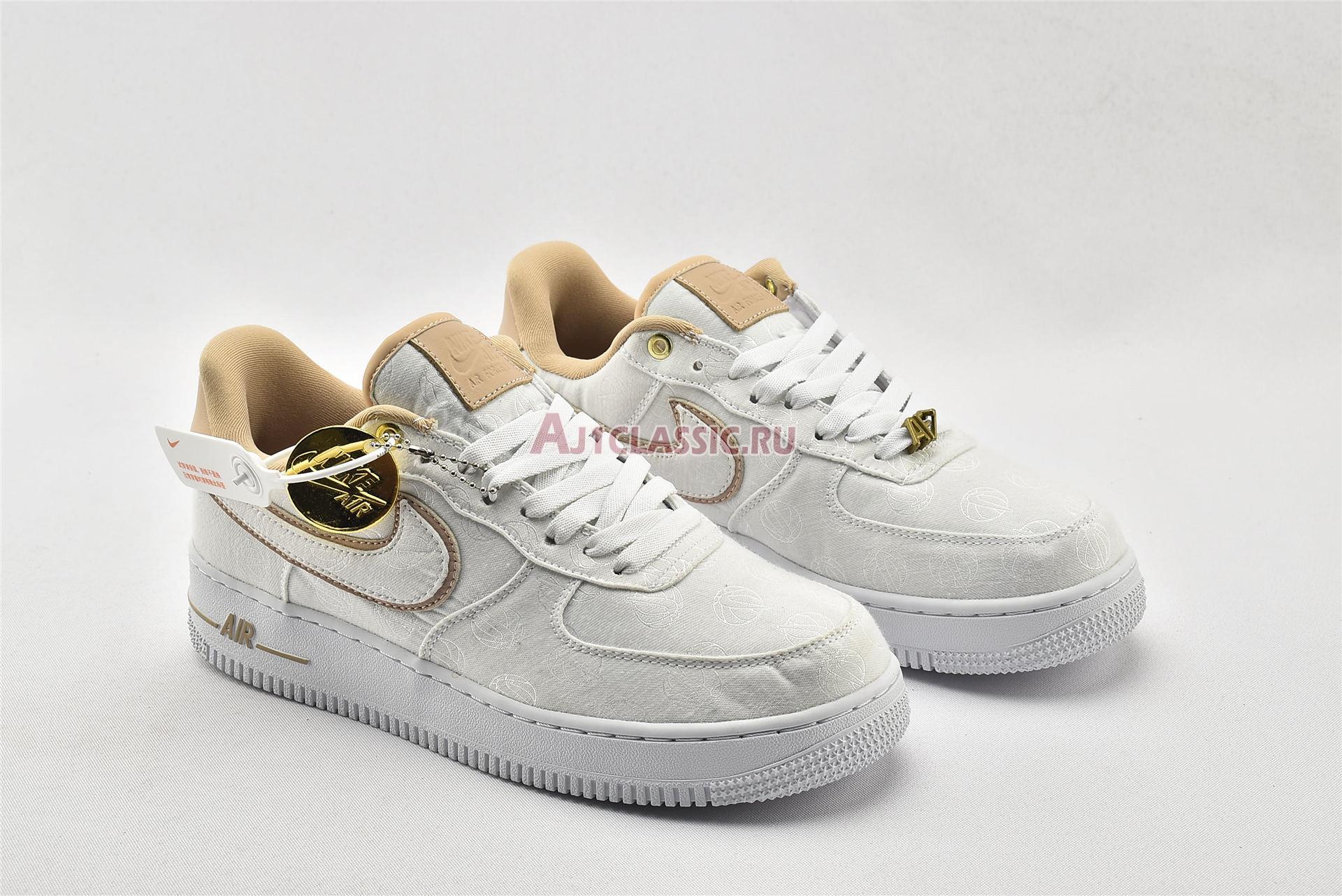 New Nike Air Force 1 Low 07 Lux "Basketball Print" 898889-102 Shoes