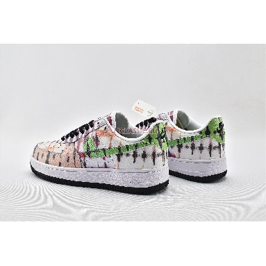 Nike Air Force 1 Low Black Tie Dye CW1267-101 White/Green Strike/Washed Coral/Black Mens Womens Shoes