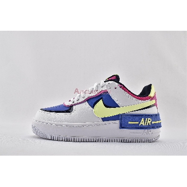 Nike Wmns Air Force 1 Shadow Sapphire CJ1641-100 White/Barely Volt/Sapphire/Fire Pink Mens Womens Shoes