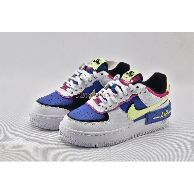 Nike Wmns Air Force 1 Shadow Sapphire CJ1641-100 White/Barely Volt/Sapphire/Fire Pink Mens Womens Shoes