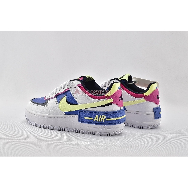 Nike Wmns Air Force 1 Shadow Sapphire CJ1641-100 White/Barely Volt/Sapphire/Fire Pink Mens Womens Shoes