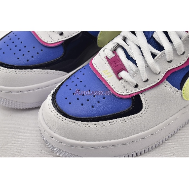 Nike Wmns Air Force 1 Shadow Sapphire CJ1641-100 White/Barely Volt/Sapphire/Fire Pink Mens Womens Shoes