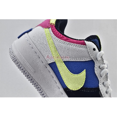 Nike Wmns Air Force 1 Shadow Sapphire CJ1641-100 White/Barely Volt/Sapphire/Fire Pink Mens Womens Shoes