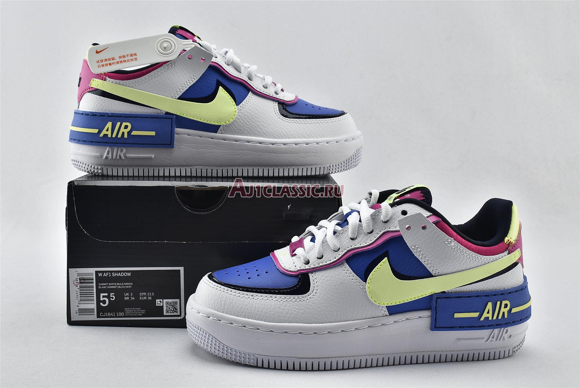 New Nike Wmns Air Force 1 Shadow "Sapphire" CJ1641-100 Shoes