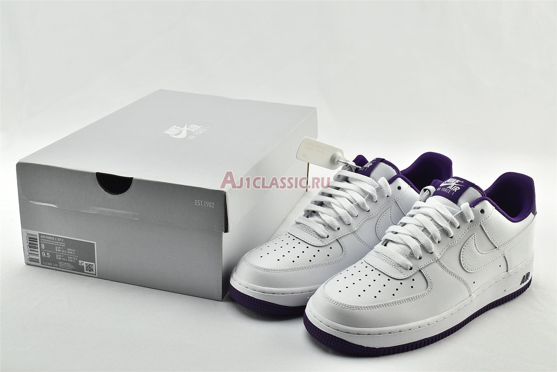 New Nike Air Force 1 Low "Voltage Purple" CJ1380-100 Shoes