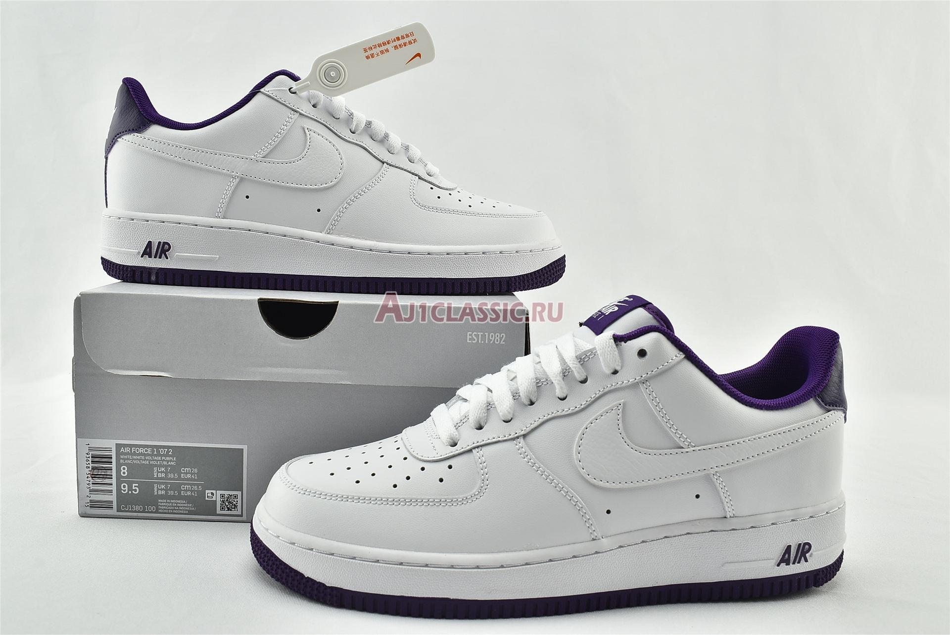 New Nike Air Force 1 Low "Voltage Purple" CJ1380-100 Shoes