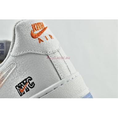 Kith x Nike Air Force 1 Low NYC - White CZ7928-100 White/Rush Blue/White/Brilliant Orange Mens Womens Shoes