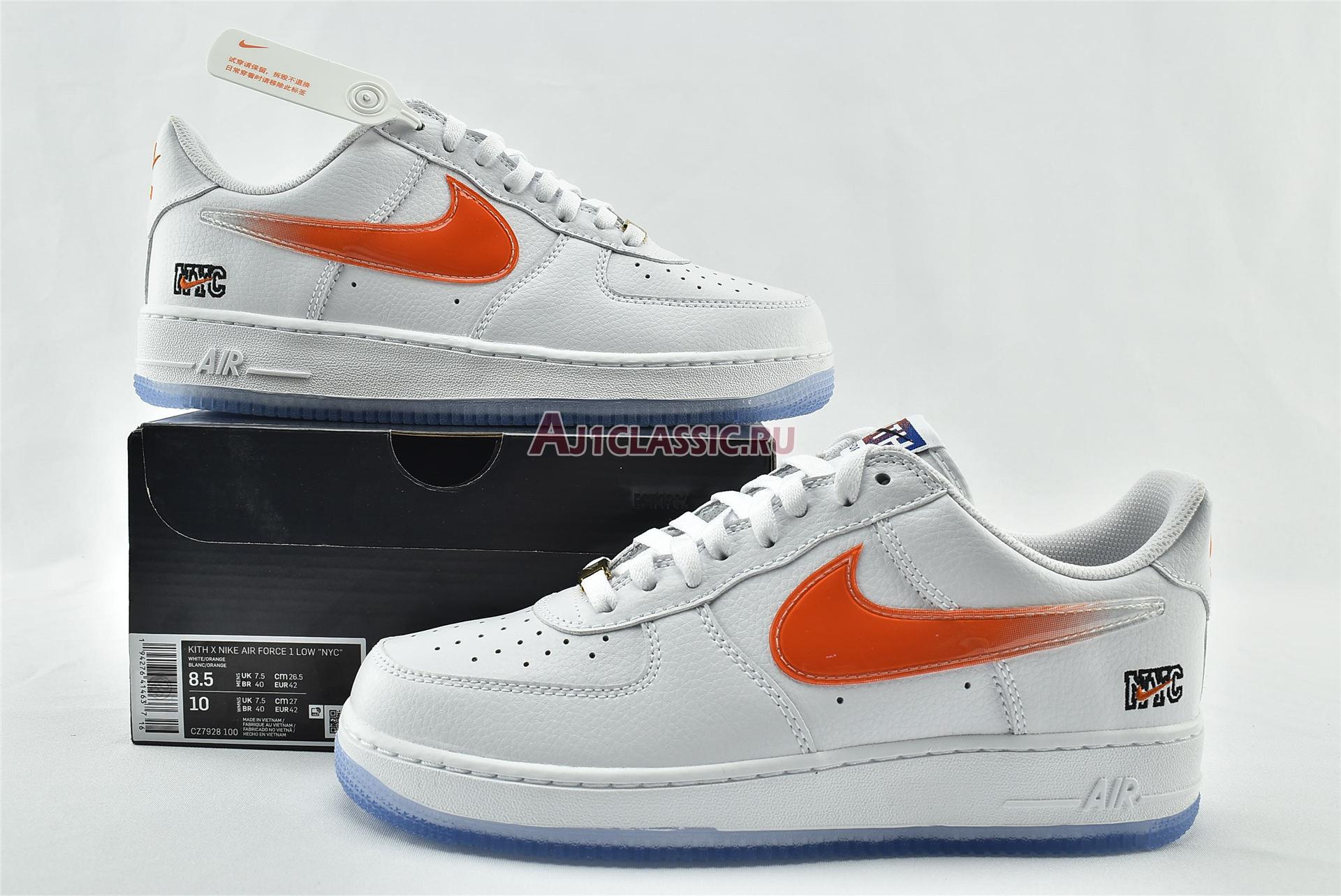 New Kith x Nike Air Force 1 Low "NYC - White" CZ7928-100 Shoes