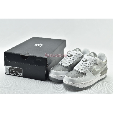 Nike Wmns Air Force 1 Shadow SE Particle Grey CK6561-100 White/Particle Grey-Grey Fog-Photon Dust Mens Womens Shoes