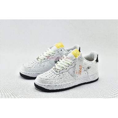 Nike Air Force 1 07 LV8 Daisy Pack CW5571-100 White/Speed Yellow/Pale Ivory/White Sneakers