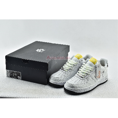 Nike Air Force 1 07 LV8 Daisy Pack CW5571-100 White/Speed Yellow/Pale Ivory/White Sneakers