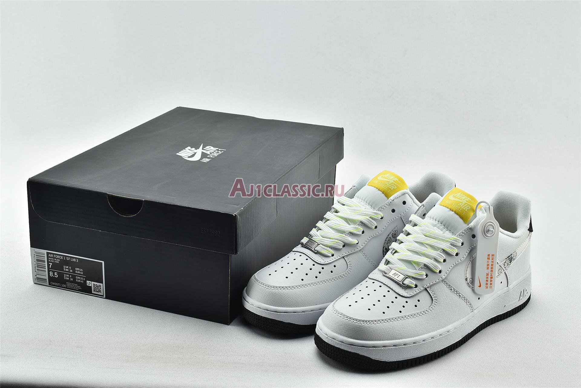 New Nike Air Force 1 07 LV8 "Daisy Pack" CW5571-100 Shoes