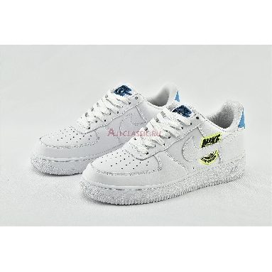 Nike Air Force 1 07 SE Worldwide Pack - Volt CT1414-101 White/Volt/Laser Blue/White Mens Womens Shoes