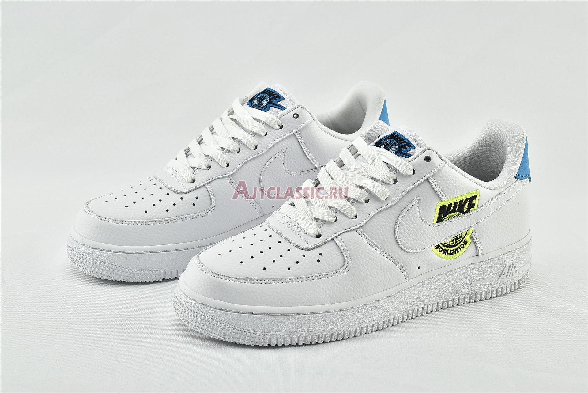 New Nike Air Force 1 07 SE "Worldwide Pack - Volt" CT1414-101 Shoes