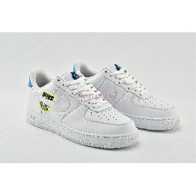 Nike Air Force 1 07 SE Worldwide Pack - Volt CT1414-101 White/Volt/Laser Blue/White Mens Womens Shoes