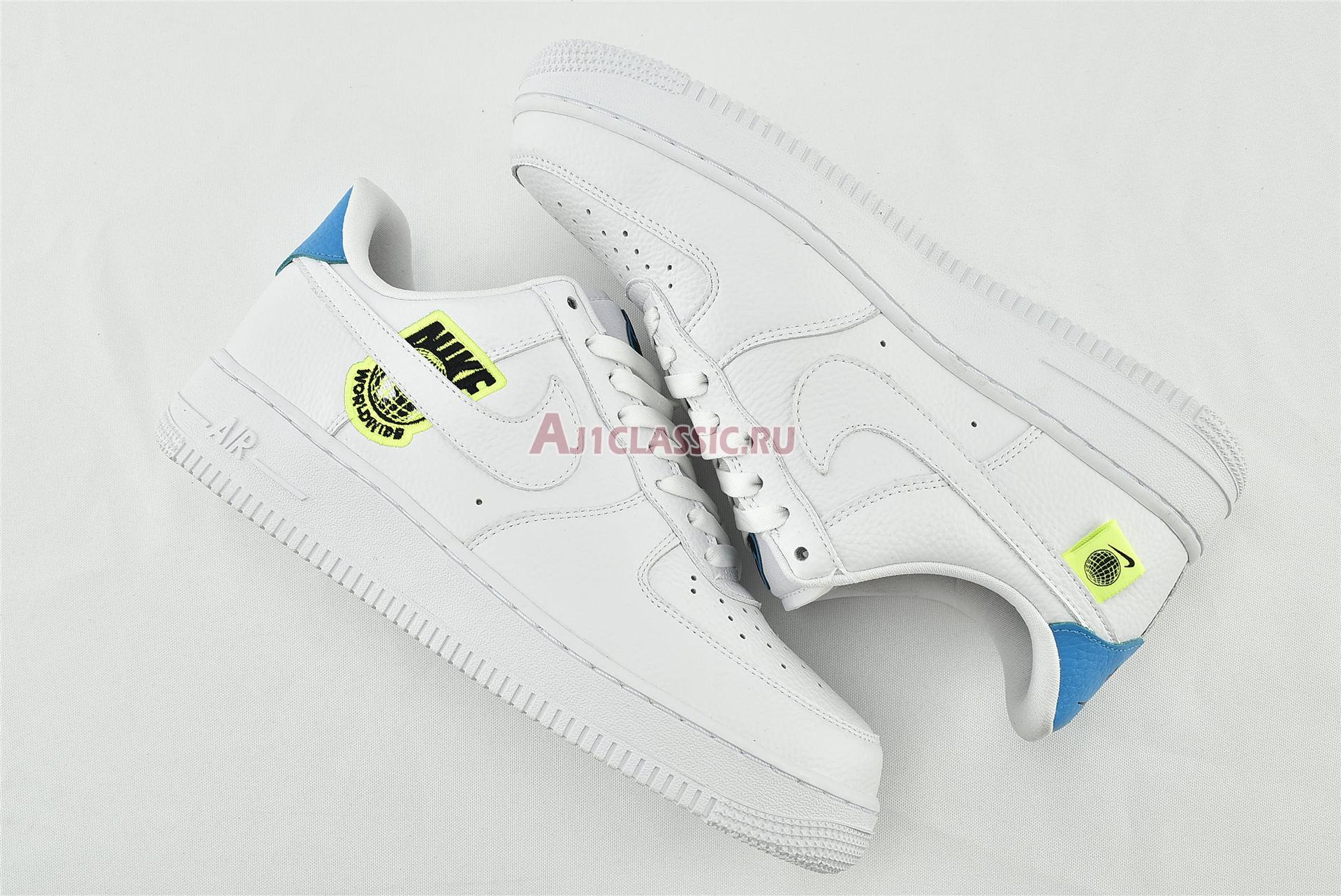 New Nike Air Force 1 07 SE "Worldwide Pack - Volt" CT1414-101 Shoes