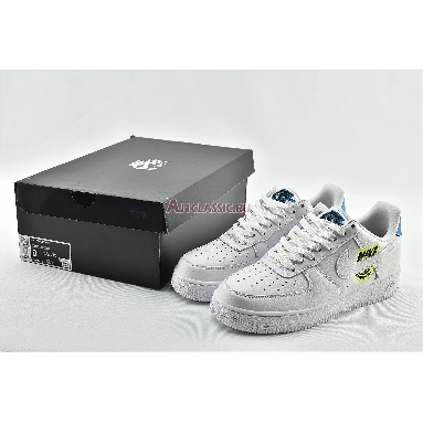 Nike Air Force 1 07 SE Worldwide Pack - Volt CT1414-101 White/Volt/Laser Blue/White Mens Womens Shoes