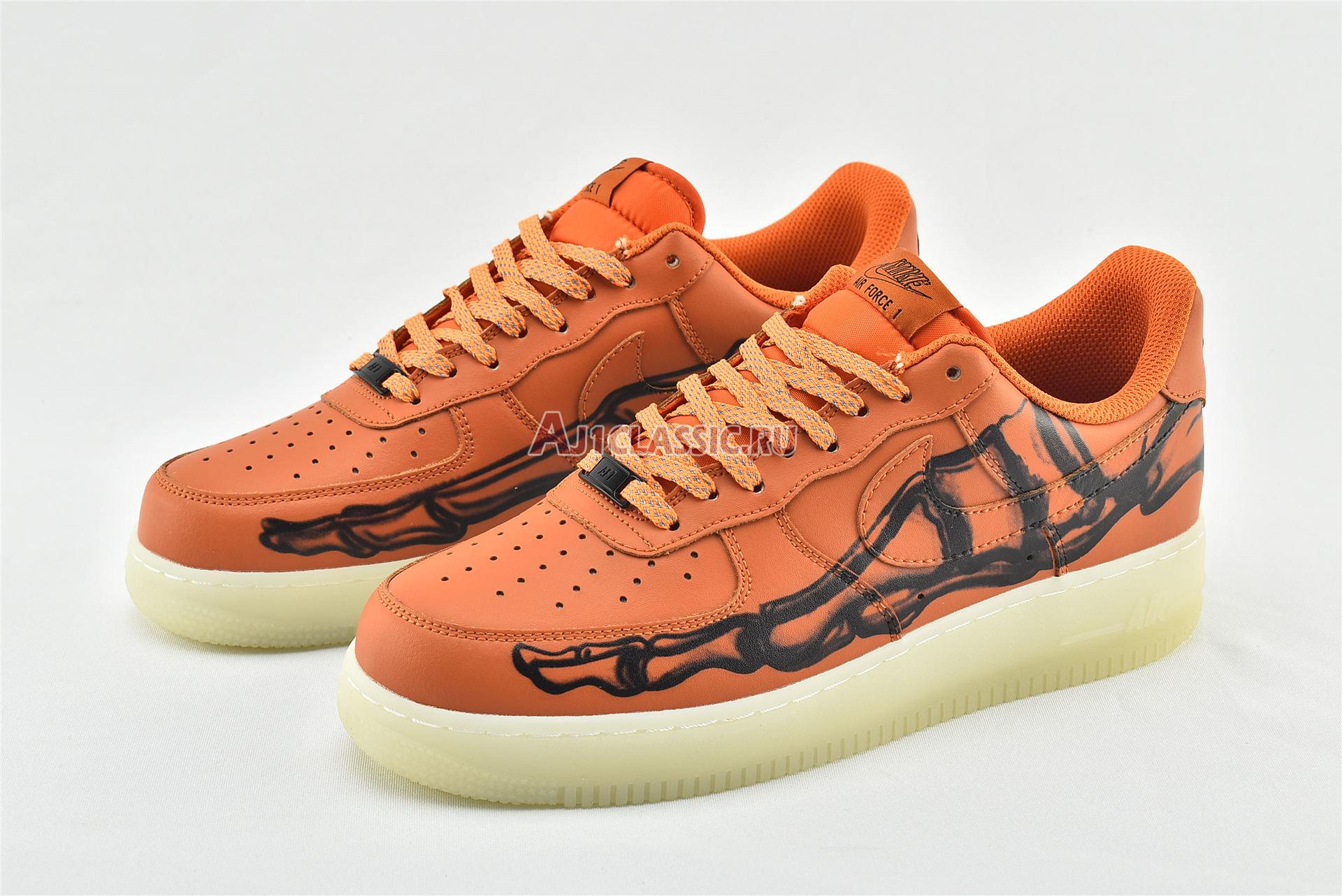 New Nike Air Force 1 Low "Orange Skeleton" CU8067-800 Shoes