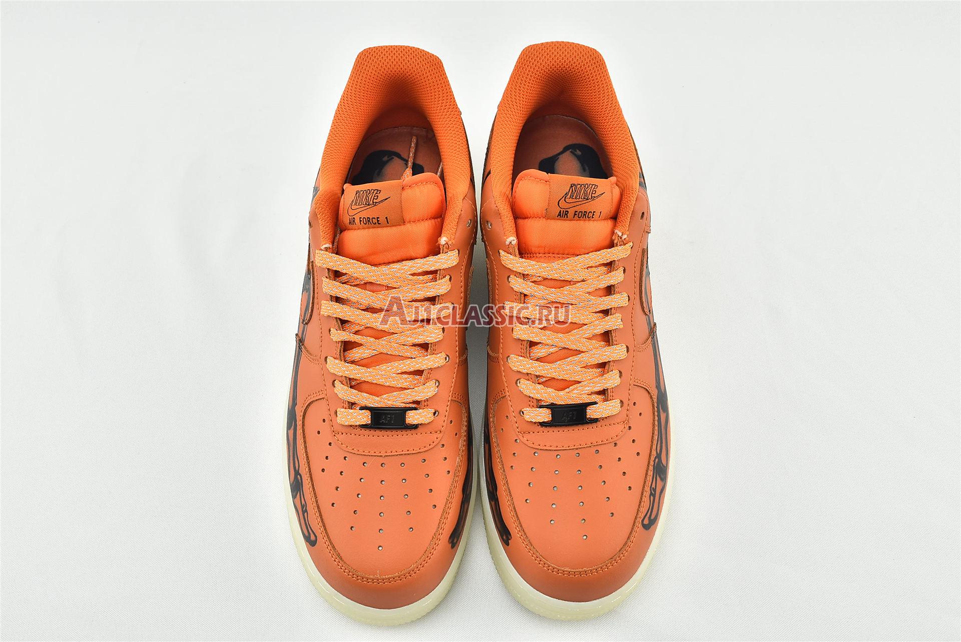 New Nike Air Force 1 Low "Orange Skeleton" CU8067-800 Shoes