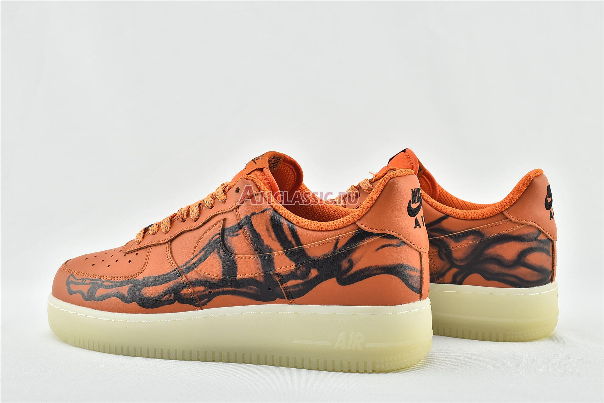 New Nike Air Force 1 Low "Orange Skeleton" CU8067-800 Shoes