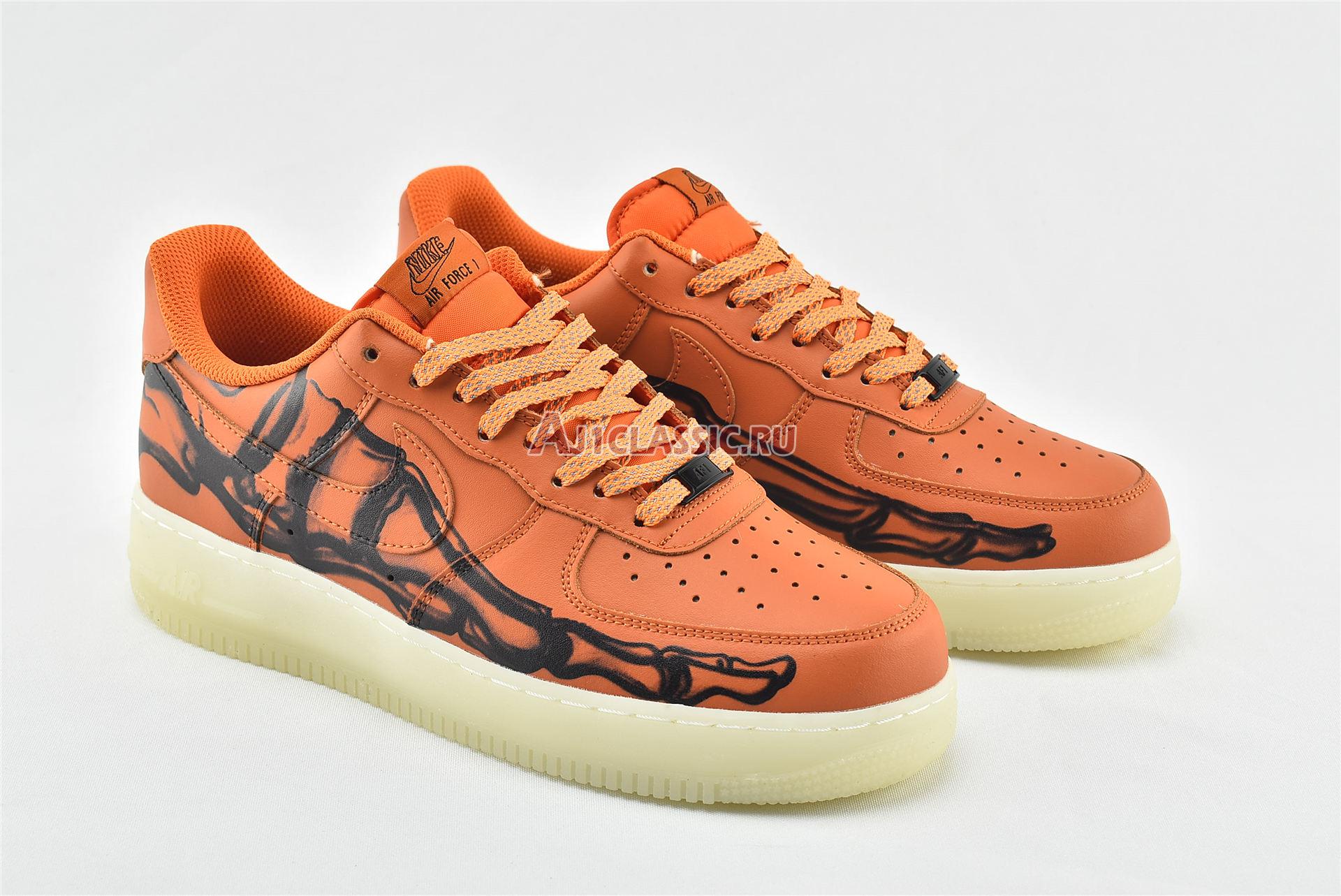 New Nike Air Force 1 Low "Orange Skeleton" CU8067-800 Shoes