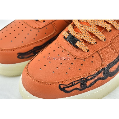 Nike Air Force 1 Low Orange Skeleton CU8067-800 Starfish/White/Black Mens Womens Shoes