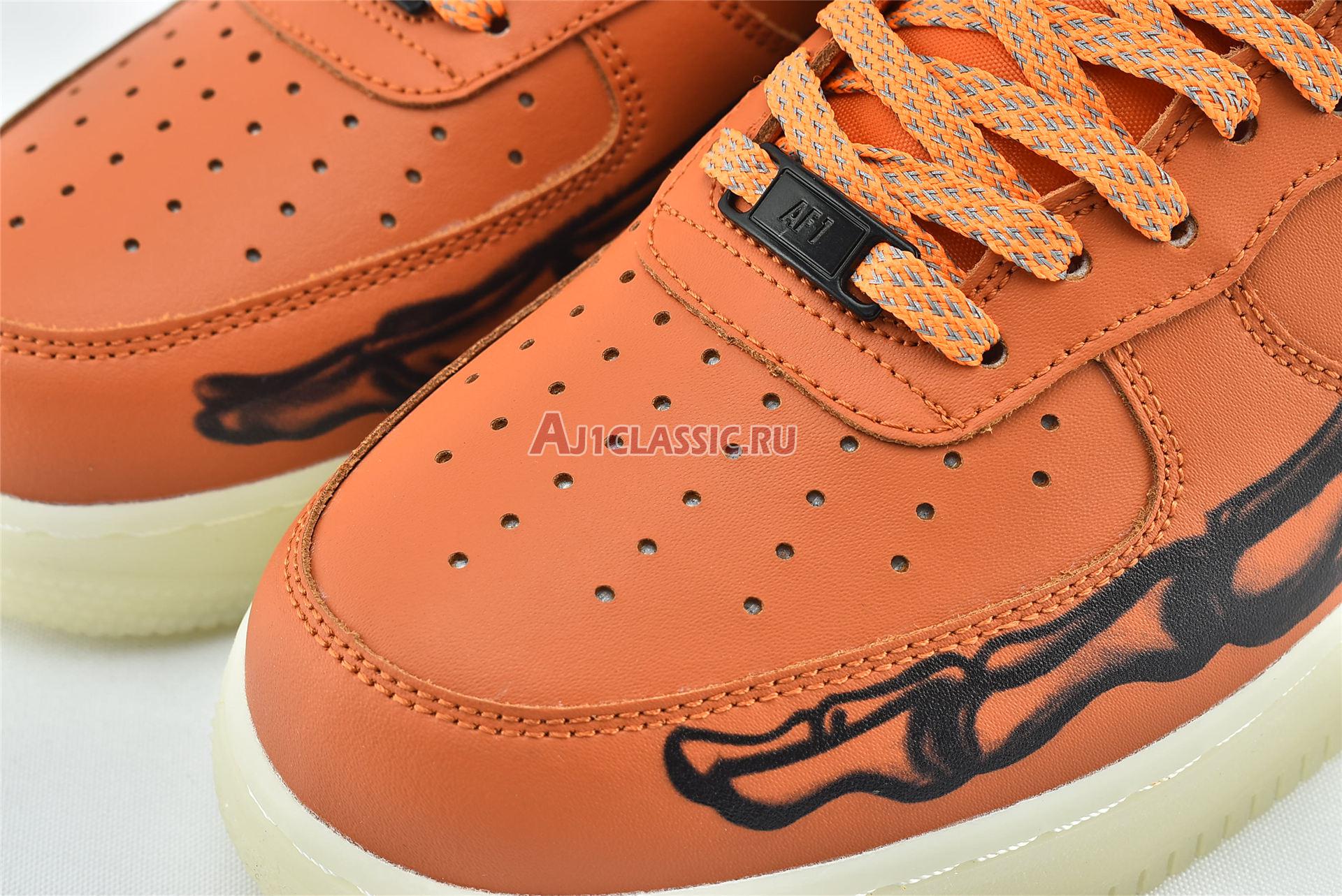 New Nike Air Force 1 Low "Orange Skeleton" CU8067-800 Shoes