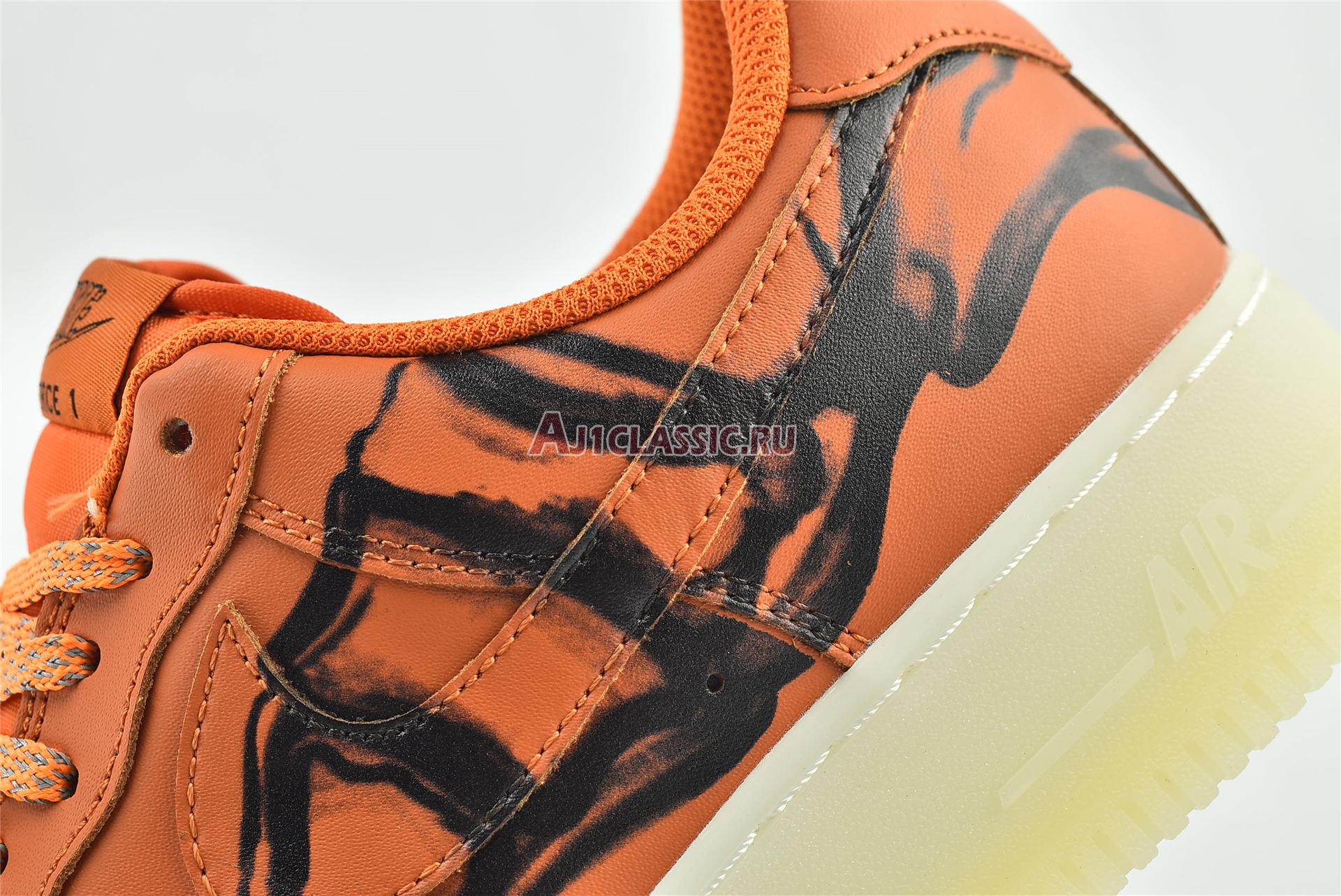 New Nike Air Force 1 Low "Orange Skeleton" CU8067-800 Shoes