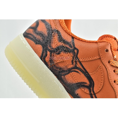 Nike Air Force 1 Low Orange Skeleton CU8067-800 Starfish/White/Black Mens Womens Shoes