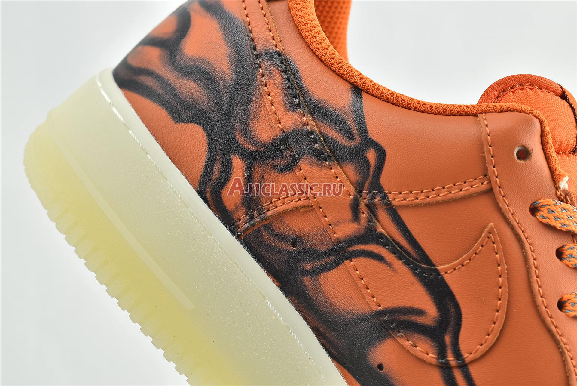 New Nike Air Force 1 Low "Orange Skeleton" CU8067-800 Shoes